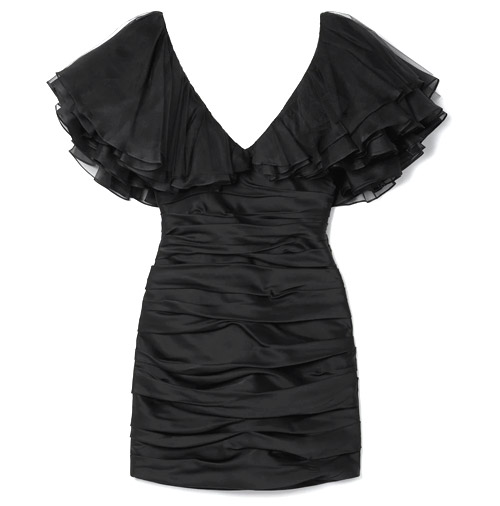 Carmen tulle and silk organza-trimmed satin-crepe mini dress – Khaite